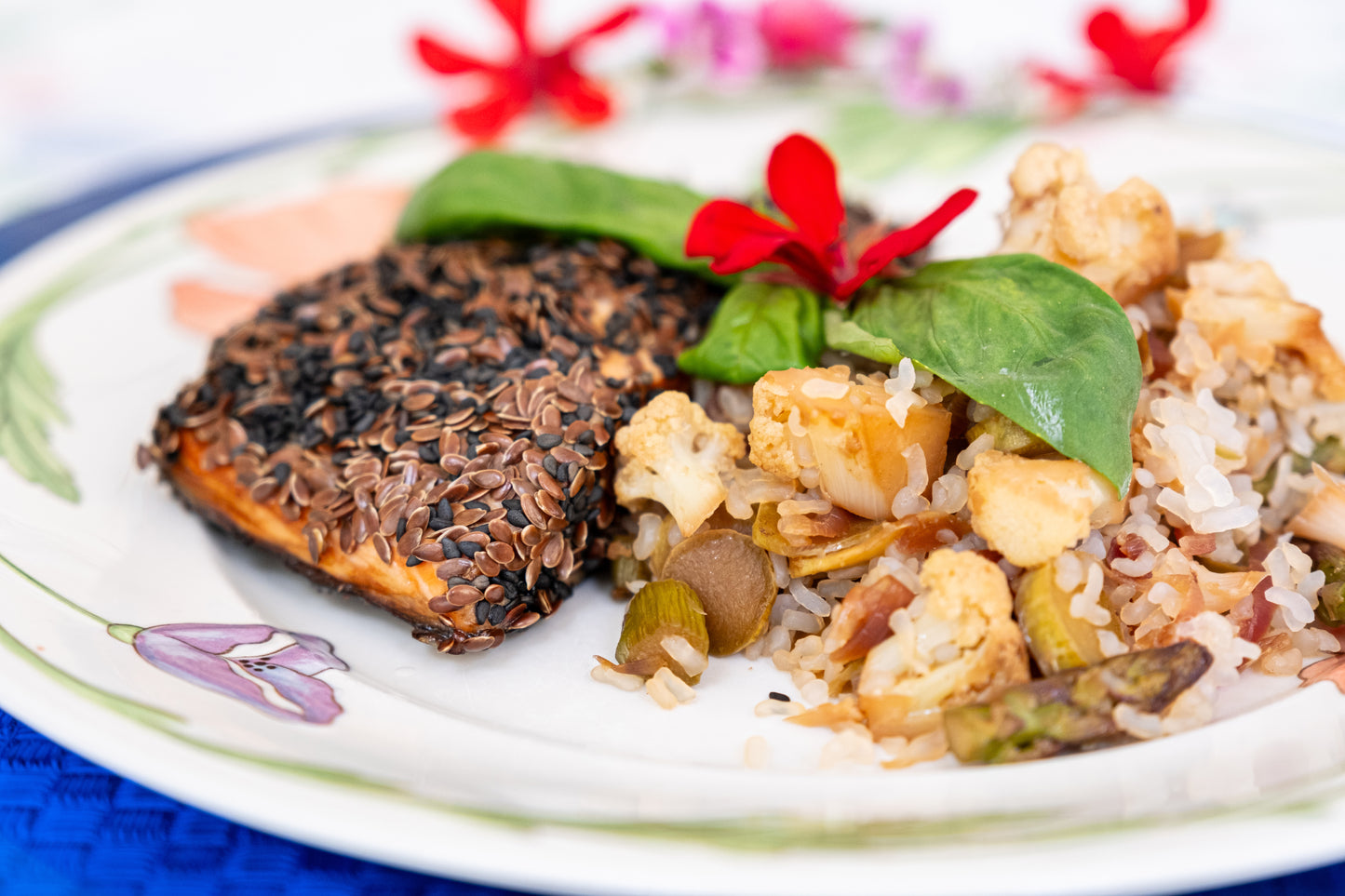 Saumon en croute de lin