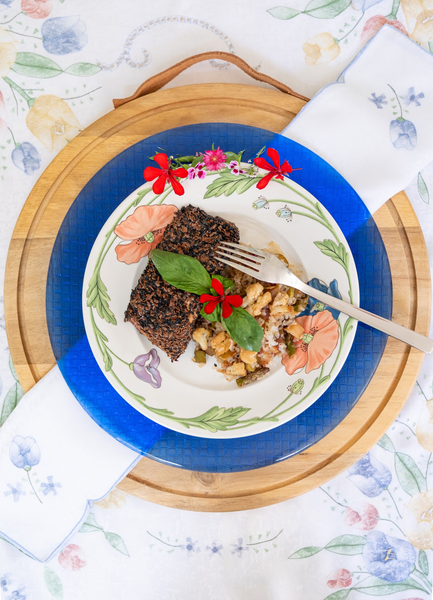 Saumon en croute de lin